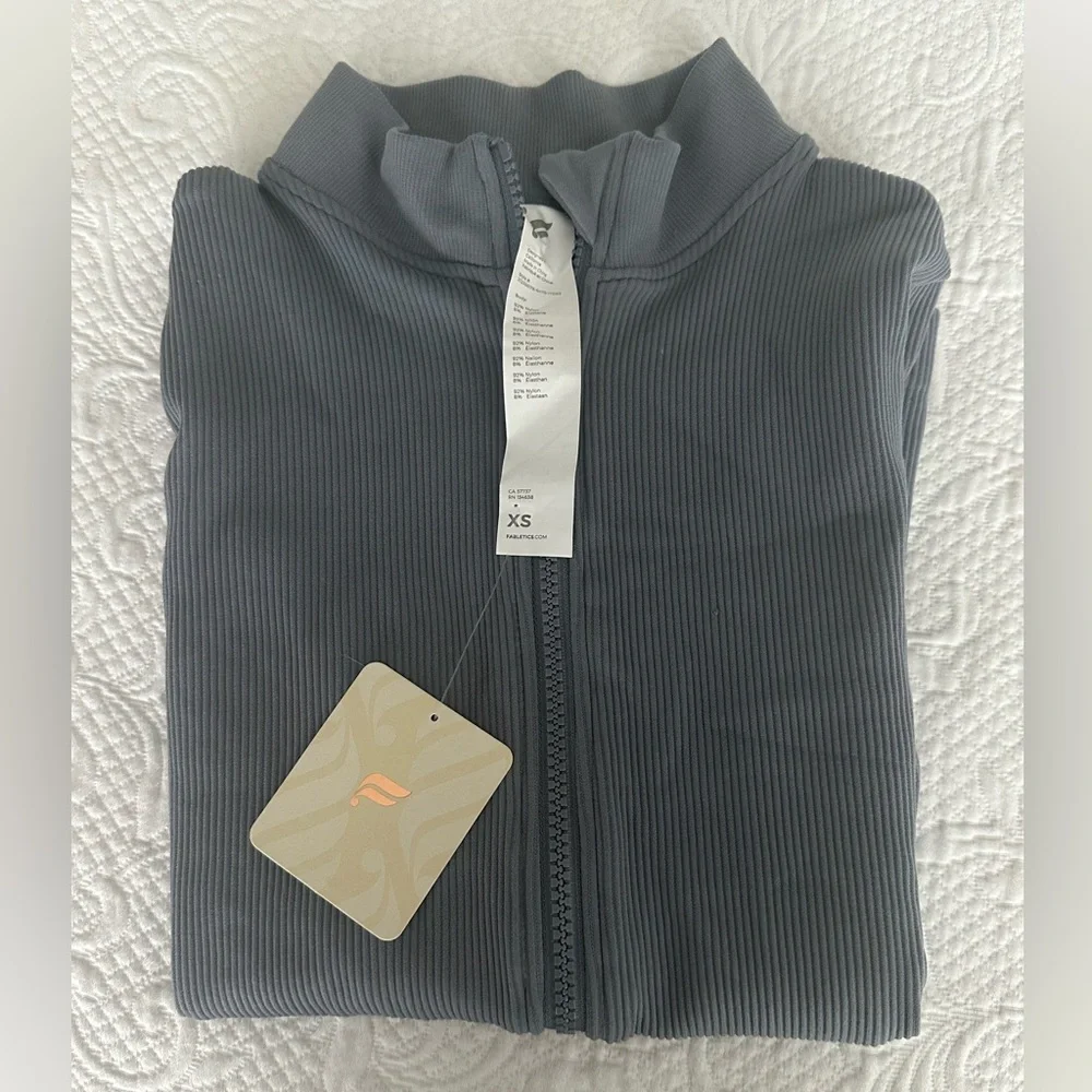 Fabletics Ribbed Zip-Up Jacket - Picture 2 of 3